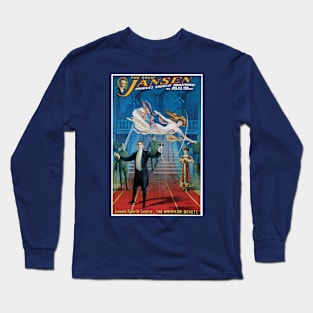 Vintage Magic Poster Art, The Great Jansen Long Sleeve T-Shirt